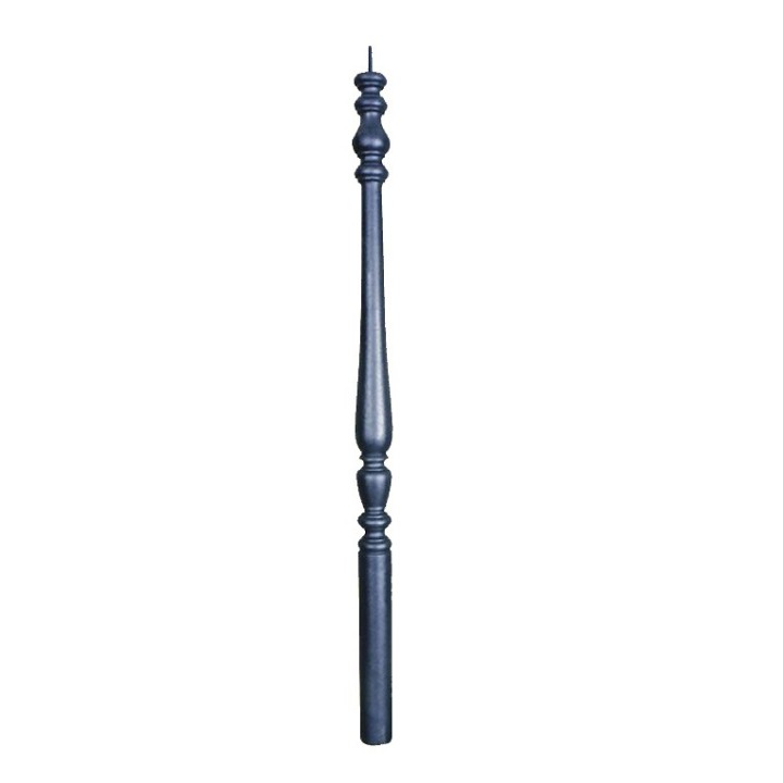 Poteau d'escaliers lisse et galbé à sceller hauteur 1150mm ø60mm