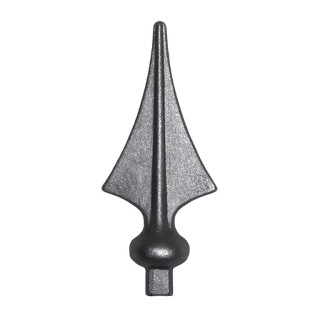 Pointe de lance triangulaire flèche 137 mm en acier à souder en bout
