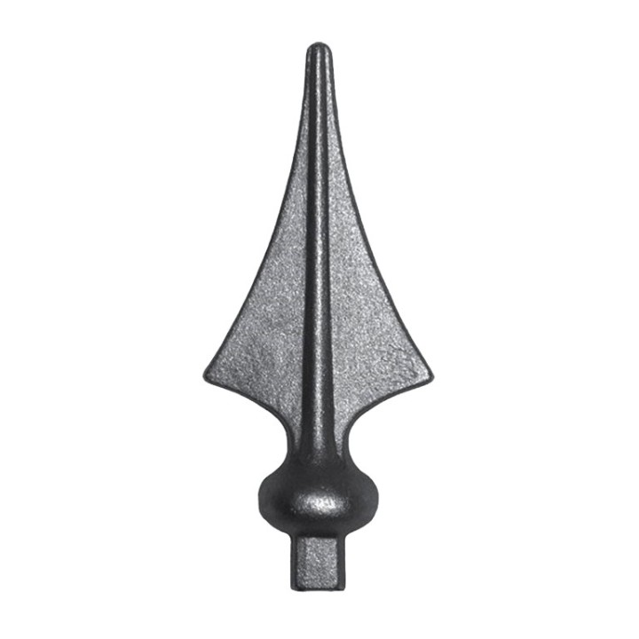 Pointe de lance triangulaire flèche 137 mm en acier à souder en bout