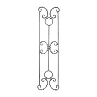 Panneaux déco fer forgé finitions boules grenaillé 950x250 ø12mm