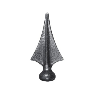 Pointe de lance triangulaire flèche 110 mm à 124mm acier à souder
