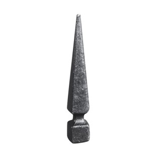 Pointe de lance effilée pointue 155 mm en acier à souder en bout