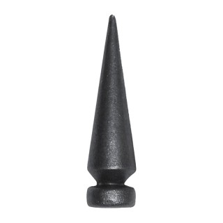 Pointe de lance effilée pointue 130 mm en acier à souder en bout