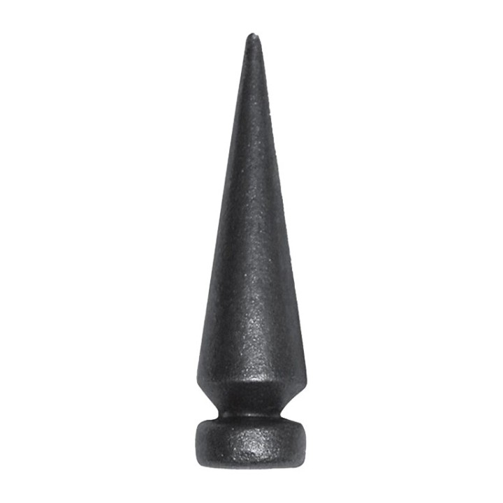 Pointe de lance effilée pointue 130 mm en acier à souder en bout