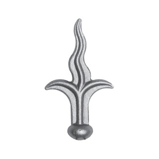 Pointes de lances forme de flamme 125mm à 140mm avec collerette