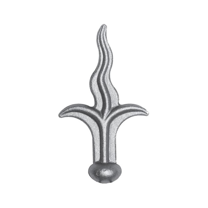 Pointes de lances forme de flamme 125mm à 140mm avec collerette