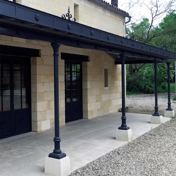 Fut de poteau modulaire en aluminium Ø80 ou Ø100, en 2,5m ou 3m