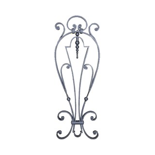 Panneaux déco fer forgé finitions boules grenaillé 300x850 ø12mm