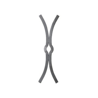 Clefs de tirants en acier forgé en forme de X 600 ou 900mm 25x25