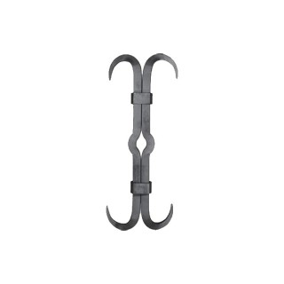 Clefs de tirants en acier forgé en forme de X 650mm carré 30x30mm