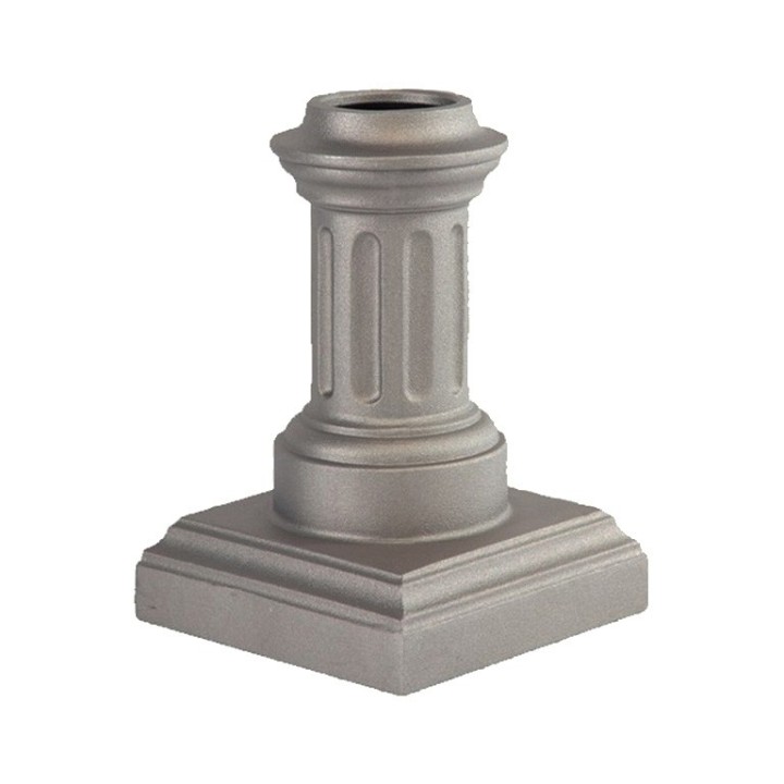 Embase moyenne pour tubes Ø80mm ou Ø100mm pour poteaux