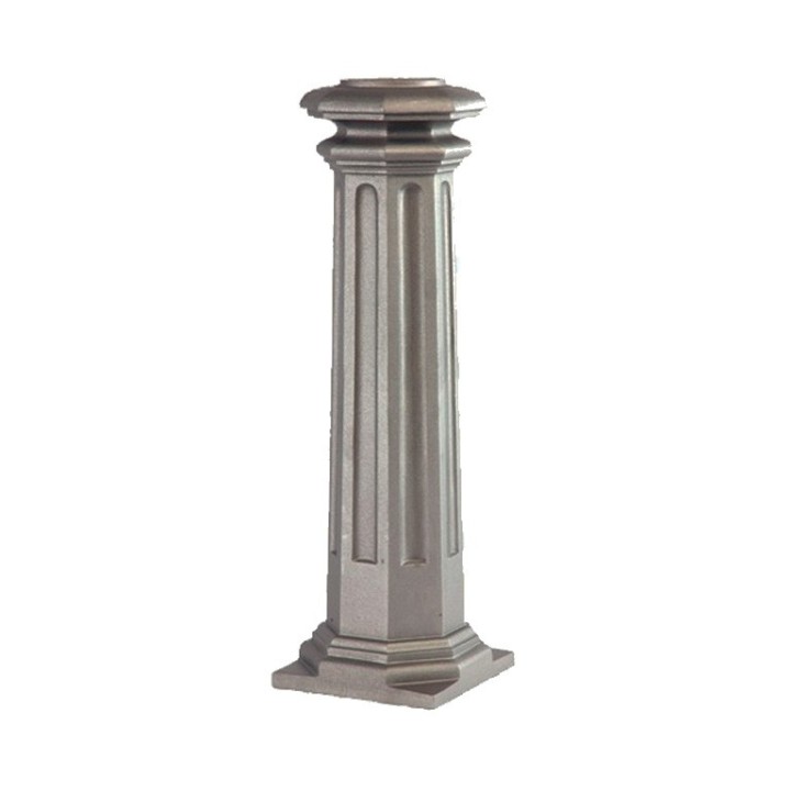 Embase haute 655mm pour tubes Ø80mm ou Ø100mm pour poteaux