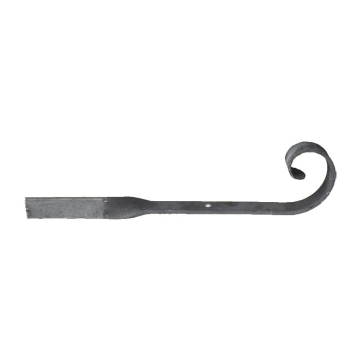 Crosse de grande section 40x8mm en acier forgé en queue de carpe