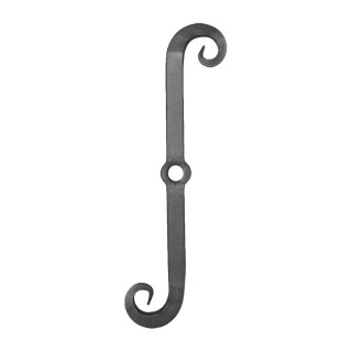 Clefs de tirants en acier forgé en "S" hauteur 525x105mm 30x30mm