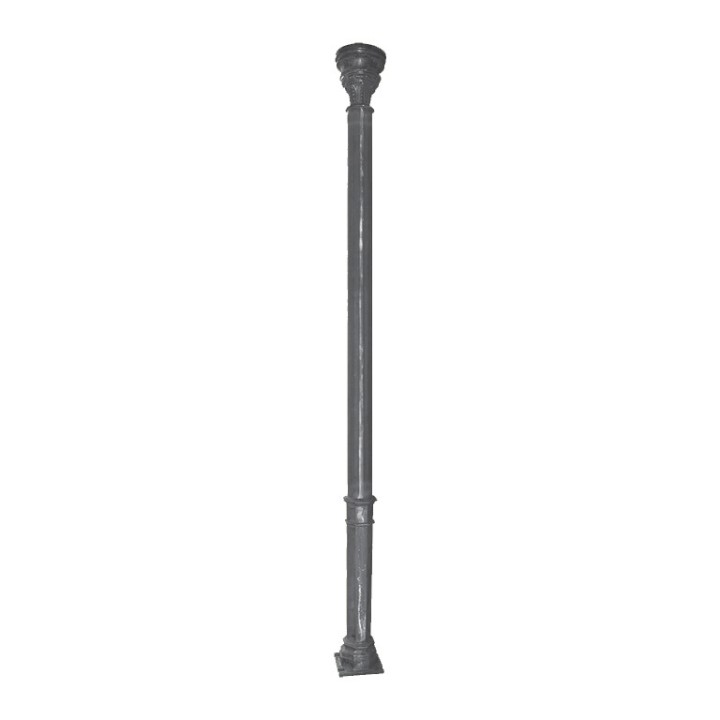 Poteau colonne, de structure en fonte d'acier hauteur 3,183m ø115