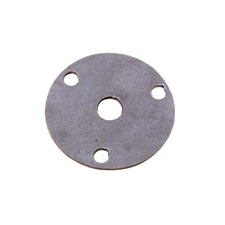 Plaque de fixation à fixer au sol par tire-fonds. Extérieur Ø100x5mm
