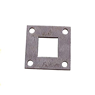 Plaque de fixation pour tube carré de 35x35mm. Extérieur 80x80x5