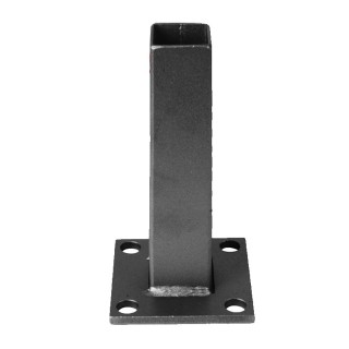 Pied platine en acier forgé pour recevoir des tubes de 40x40mm