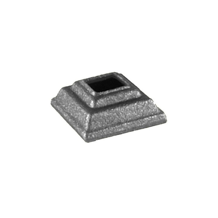 Cache scellements en acier forgé avec trou 12x12mm à 25x25mm