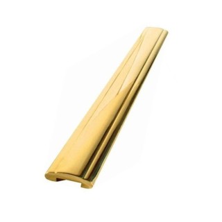 Main courante en laiton à finir de polir section 45x14mm lgr 2m