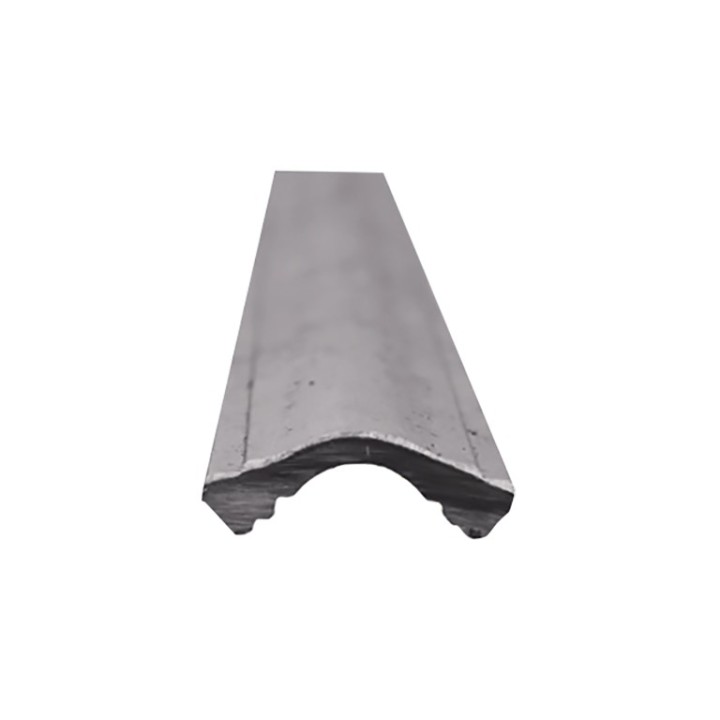 Main courante en acier mouluré bombé 45x15mm longueur 3m