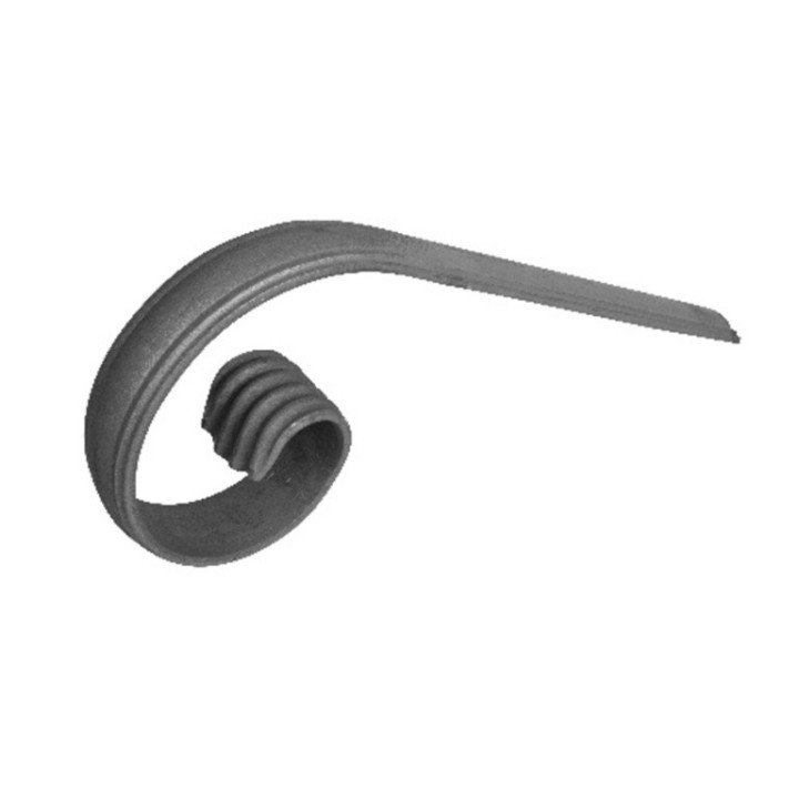Crosse départ d'escalier cintrée moulurée en 40x12mm et 50x14mm