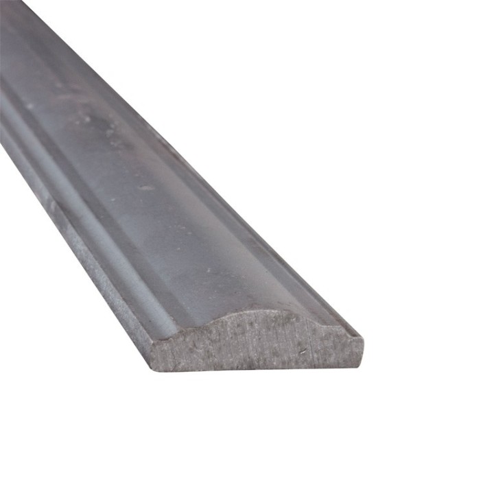 Main courante en acier mouluré 40x12mm  et 50x14mm longueur 3m