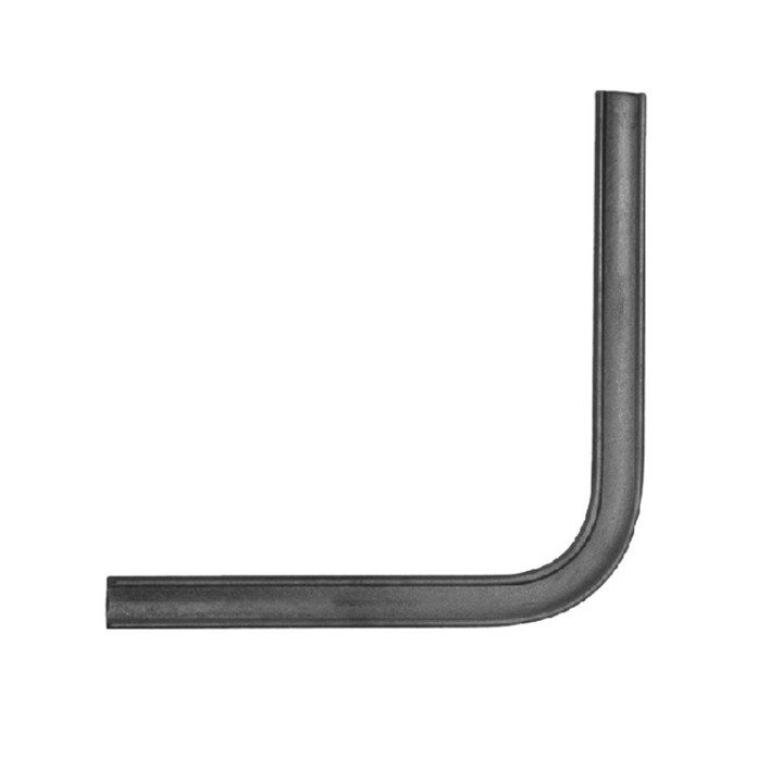 Coude cintré à 90° d'un profilé mouluré de section 40x8mm