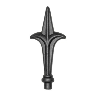 Pointes de lances fleurs de lys acier à souder 125mm à 190mm