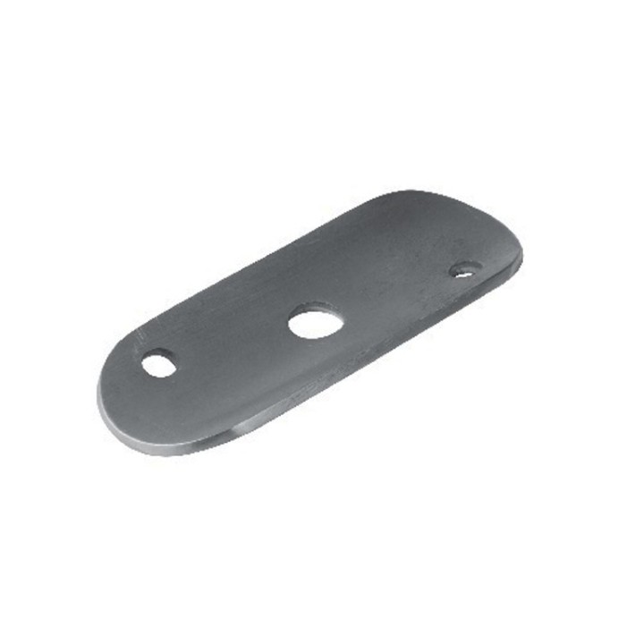 Platine pour équerre support main courante en acier 60x25 ou 70x27