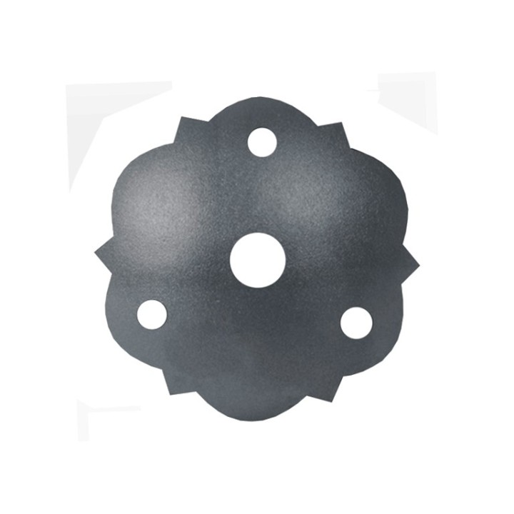 Rosace décorative en acier Ø 90mm percé trou central Ø14,5mm