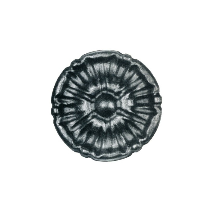 Rosaces décoratives acier Ø 55mm, Ø 90mm ou Ø125mm non percées