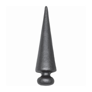 Pointe de lance effilée pointue 112 mm en acier à souder en bout