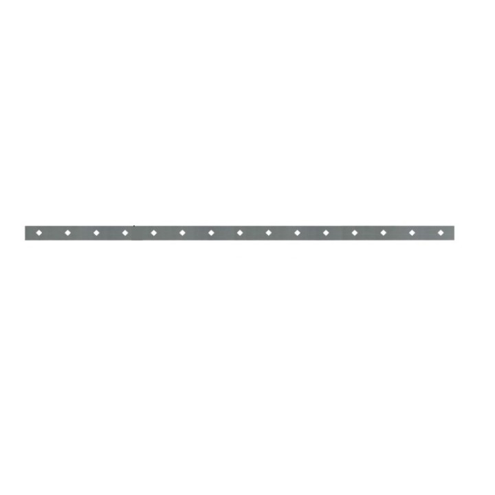 Barres 40x8mm avec 15 trous carrés losange de 14x14 ou 16x16mm