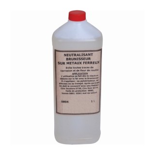 Bidon de 1 litre de produit neutralisant brunisseur pour métaux