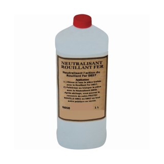 Bidon de 1 litre de produit neutralisant le rouillant pour les métaux
