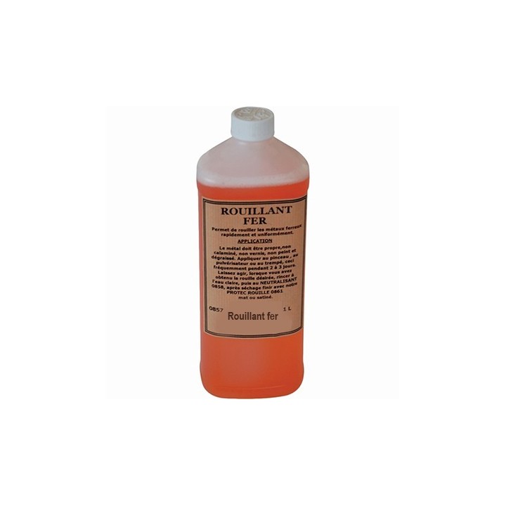 Bidon de 1 litre de produit rouillant pour métaux ferreux