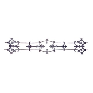 Balustre en fonte pour escaliers hauteur 900x180mm avec inserts