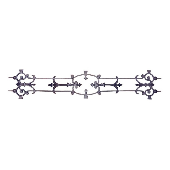 Balustre en fonte pour escaliers hauteur 900x180mm avec inserts