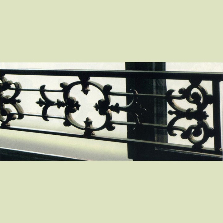 Balustre en fonte pour escaliers hauteur 900x180mm avec inserts