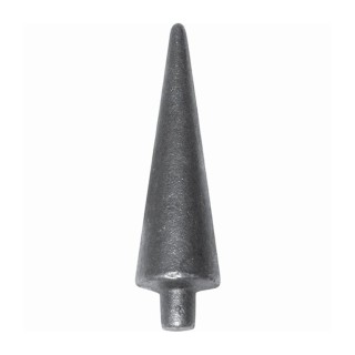 Pointe de lance effilée pointue 100 mm en acier à souder en bout