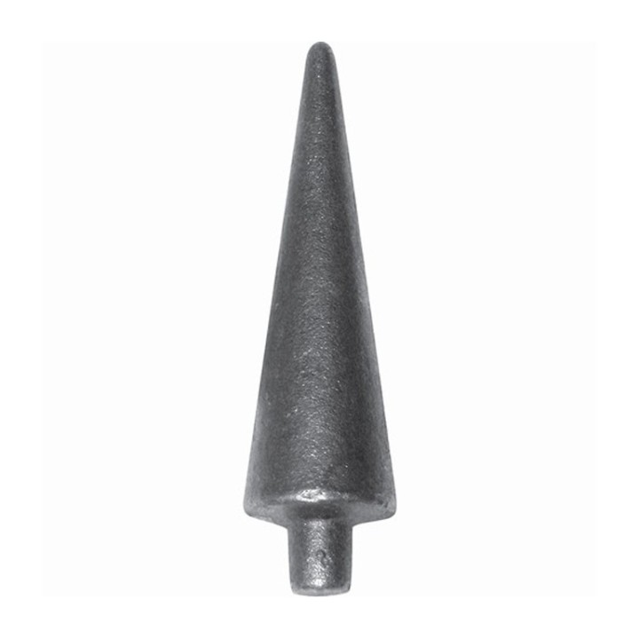 Pointe de lance effilée pointue 100 mm en acier à souder en bout