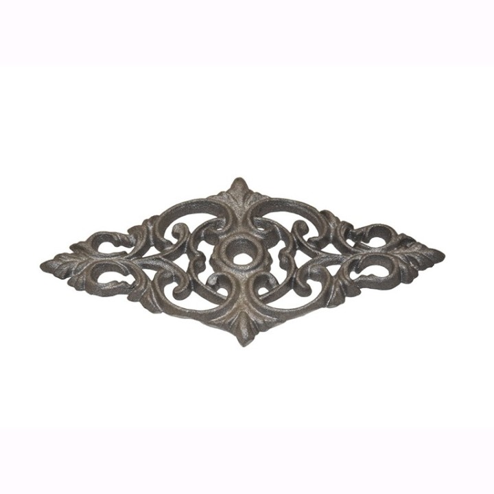 Palmette en forme de losange en aluminium 200x105mm épr 10mm