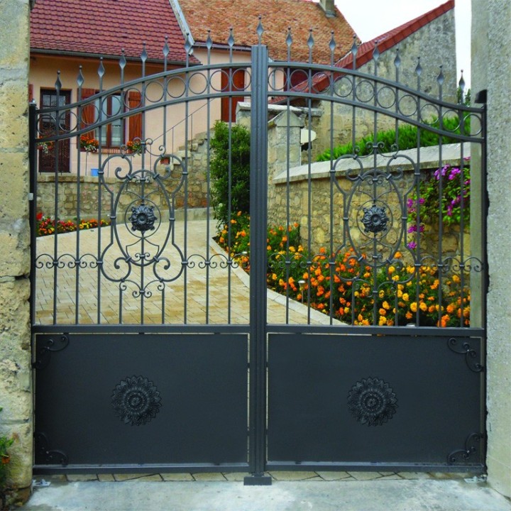 Rosace soleil palmette décor Ø235mm avec trou borgne face arrière