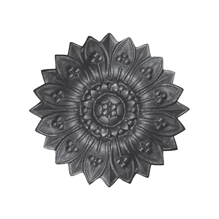 Rosace soleil palmette décor Ø235mm avec trou borgne face arrière