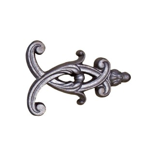 Décor d'angle palmette en fonte ou fonte zinguée largeur 180x140