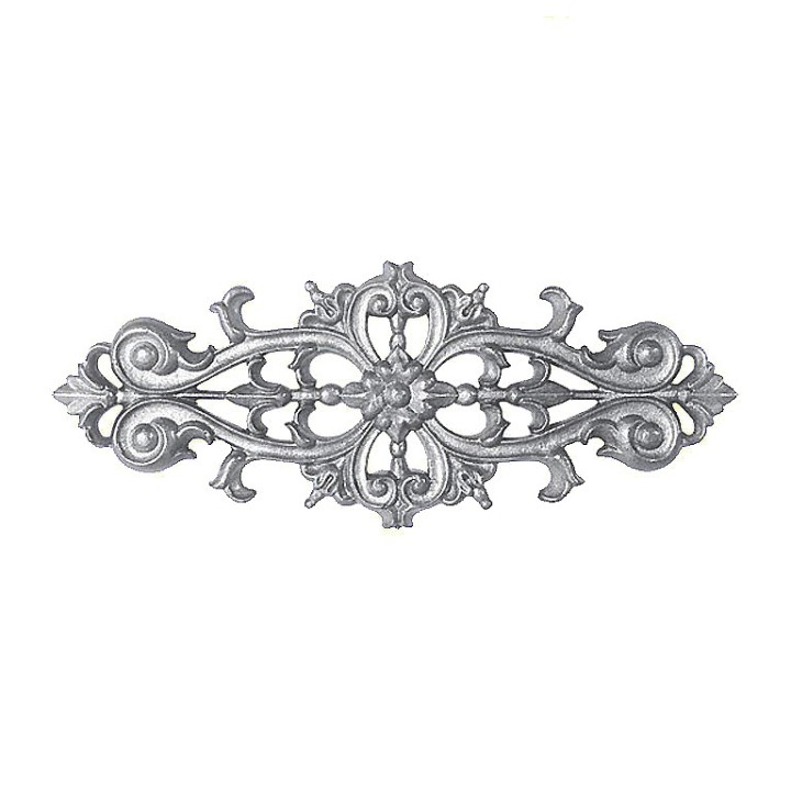 Belles palmettes joliment ciselées 350x140mm fonte ou aluminium