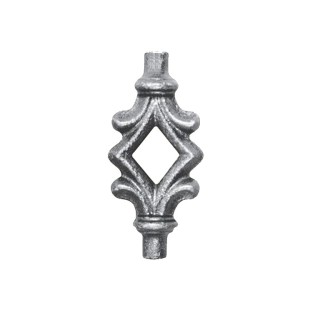 Garnitures ajourée 100mm en acier à souder sur rond ø12mm acier