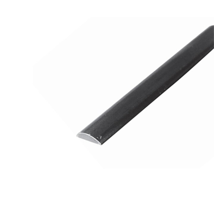 Profilé en barre d'acier doux de 14x4mm bombé pour colliers bagues