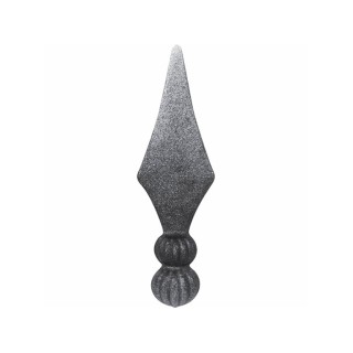 Pointe de lance forgée 135mm à 190mm avec deux boules crantées
